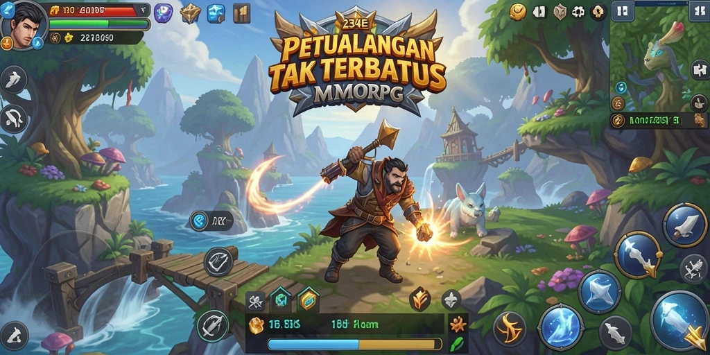 Gameplay seru di dunia fantasi 234E.