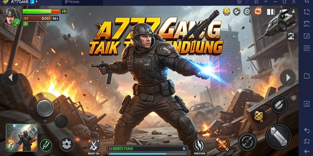 Tampilan mendebarkan dari gameplay A777GAME yang intens.