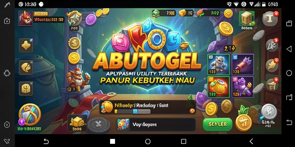 Tangkapan layar ABUTOGEL menampilkan antarmuka pengguna yang intuitif dan sederhana.