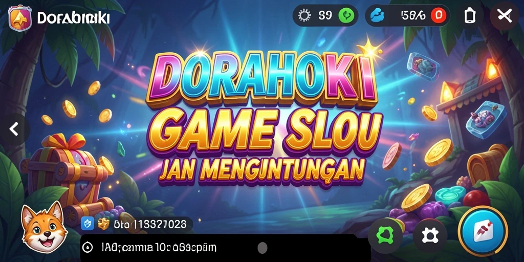 Tampilan menarik gameplay Slot DORAHOKI yang mendebarkan.