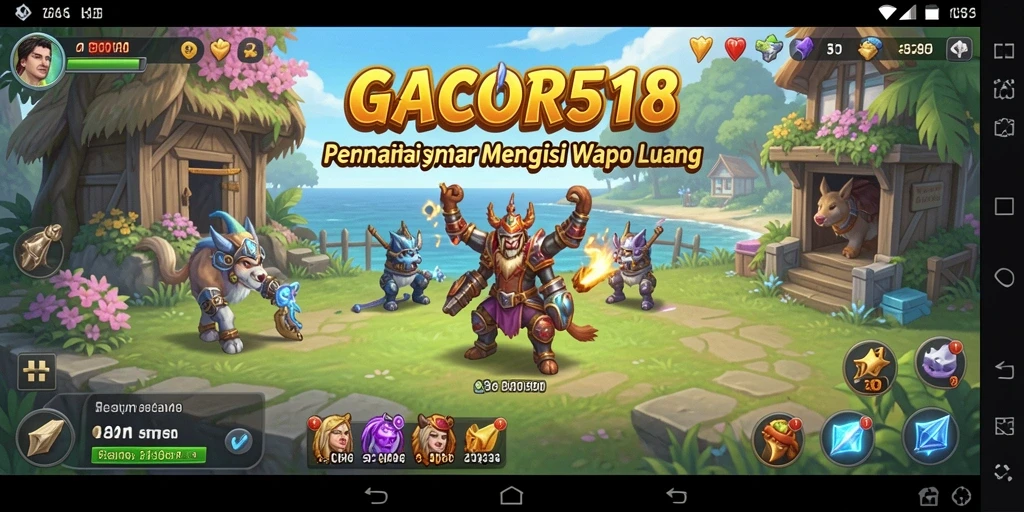 Screenshot menampilkan gameplay seru GACOR518 dengan berbagai tantangan.