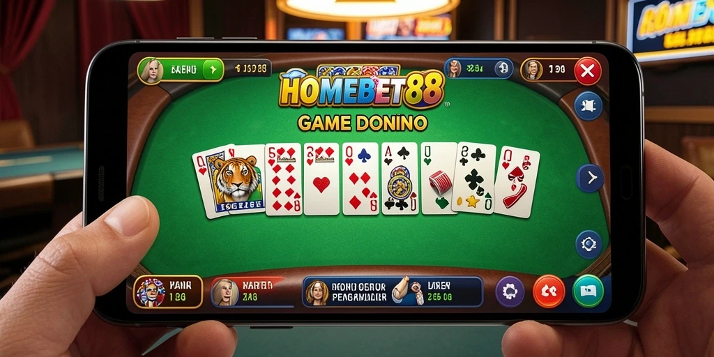 Gameplay HOMEBET88 yang menarik dan seru saat bermain Domino.
