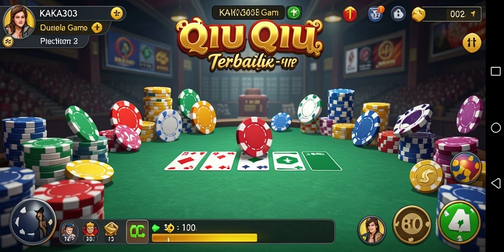 Tampilan gameplay QiuQiu yang menarik dengan grafis menawan.