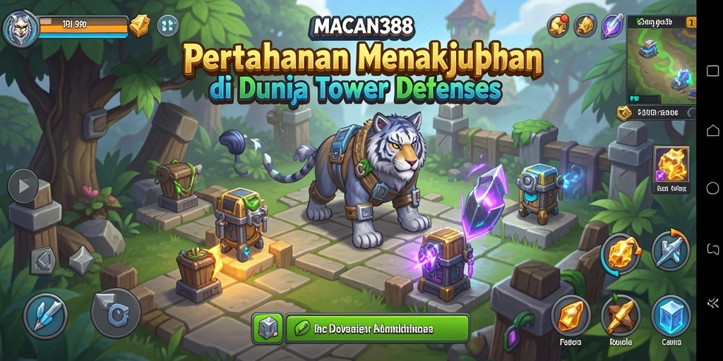 Tangkapan layar dari gameplay Tower Defense yang seru di MACAN388.