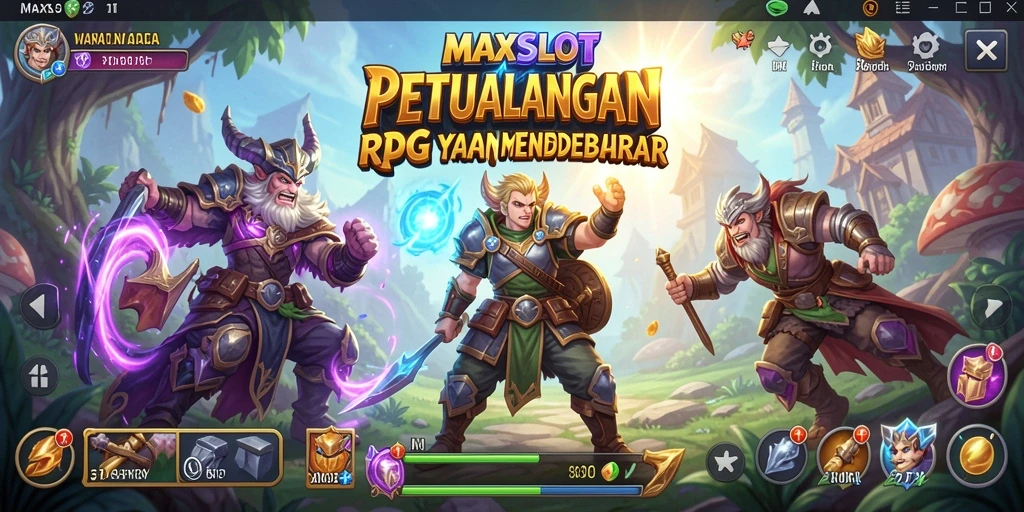 Screenshot gameplay <strong>MAXSLOT</strong> dengan aksi pertarungan yang intens.