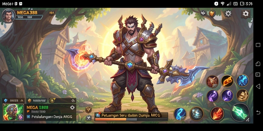 Screenshot gameplay MEGA388 yang menunjukkan pertarungan mendebarkan dalam ARPG.