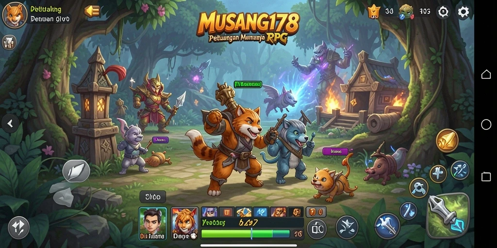 Tampilan gameplay MUSANG178 dengan aksi mendebarkan dan petualangan seru.