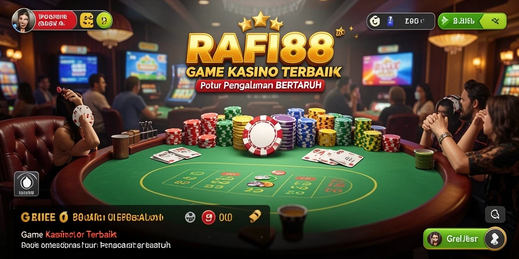 Tampilan menarik dari gameplay Kasino di RAFI88.