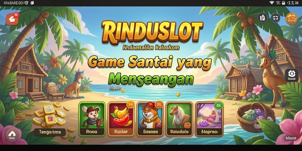 Tangkapan layar RINDUSLOT menampilkan gameplay seru dan grafis menawan.