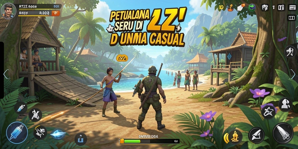 Tampilan gameplay seru dan penuh warna dari RTZZ.