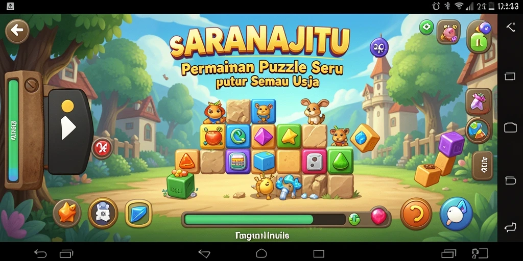Tampilan menarik dari gameplay SARANAJITU yang penuh tantangan.