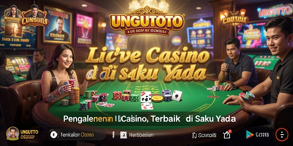 Tampilan gameplay Live Casino yang seru dan interaktif di UNGUTOTO.