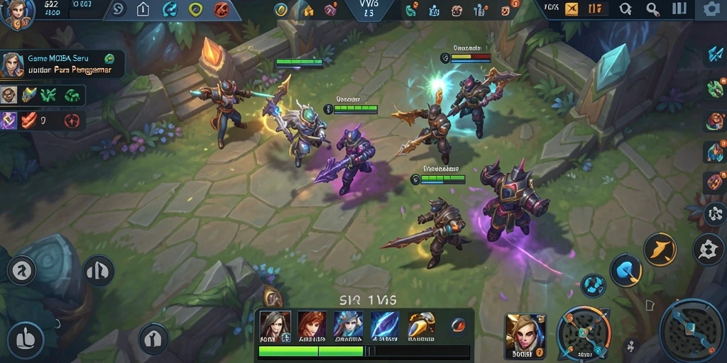 Screenshot gameplay VV62 memperlihatkan aksi pertarungan yang seru.