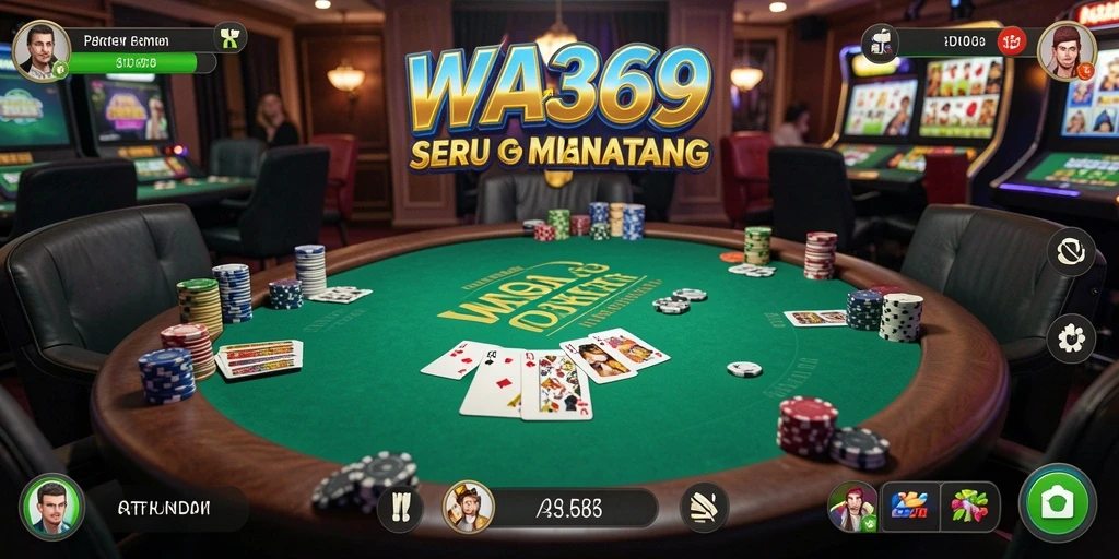 Tampilan gameplay Poker yang menarik di aplikasi WA369.