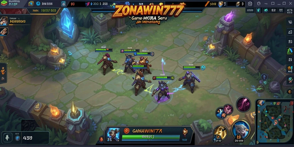 Tangkapan layar gameplay ZONAWIN777 yang mendebarkan di medan pertempuran.